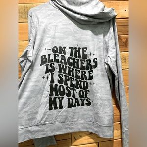 Ladies hooded pullover medium lightweight hoodie. Print on back and front